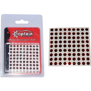 7631 Göz 5mm Silikon Damla Göz 81'i Paket Kırmızı