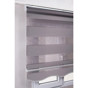 Bizden Perde Etekli Gri Pileli Zebra Kaliteli Güneşlik Stor Perde