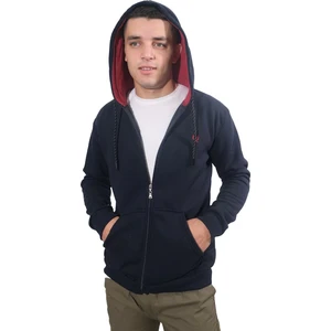 Daniel Milano  Erkek Armalı Fermuarlı Kapüşonlu Lacivert SWEATSHIRT-310