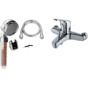 Boncuklu Arıtmalı Su Filtreli Duş Başlığı ve Banyo Seti Banyo Duş Batarya Musluğu