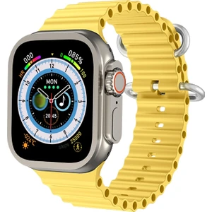 Happy World Shopping 2022 Hw8 Ultra Max Akıllı Saat Serisi 8 49MM Bluetooth Çağrı Nfc Vücut Sıcaklığı Kan Glikozu Su Geçirmez Kadın Spor Izle Vs Dt8 Ultra (Yurt Dışından)