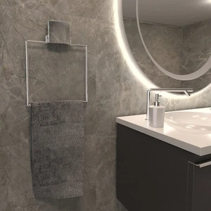 Ozaslan Decorev Vidasız Süper Yapışkanlı  Paslanmaz Kare Havluluk