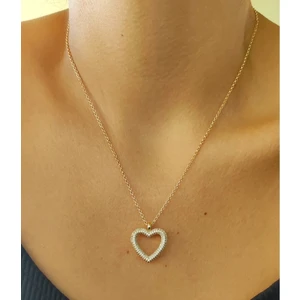 Lamin Jewel Çelik Gold Kalp Kolye