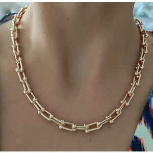 Lamin Jewel Çelik Rose Gold Kolye