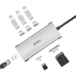 Alpha 631STR 6 In 1 Type-C Hub RJ45 Ethernet + USB 3.0 + Sd Çoğaltıcı Adaptör