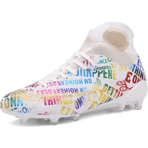 Yüksek Belli Mandarin Ördek Rengi Karışım ve Eşleştirme Uzun Çivili Suni Çim Futbol Ayakkabısı (Yurt Dışından)