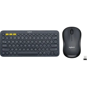 K380 Bluetooth Klavye 920-007586 + M221 Kablosuz Mouse 910-006510 Siyah Klavye-Mouse Seti