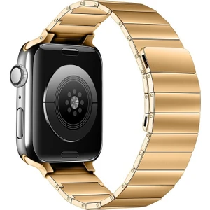 M.TK Moveteck Apple Watch Ultra 49MM Uyumlu Metal Baklalı Paslanmaz Çelik Lüks Kordon Güçlü Magnetic Loop 49MM 45MM 44MM 42MM Apple Watch Series 8 7 6 5 4 3 2 1 Se Nike Magnetik Mıknatıslı