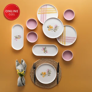Sunny 4 Kişilik Kahvaltı Takımı-10 PARÇA-PEMBE02