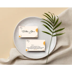 Paytak Moda Çift Yön Teşekkür Kartı Thank You Cart Çiçek Desenli Tebrik Kartı 100 Adet 8.5 x 5.5 cm PYTKTSKK11