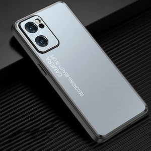 ZH Store Oppo Reno 7 İçin Buzlu Metal Telefon Kılıfı (Yurt Dışından)