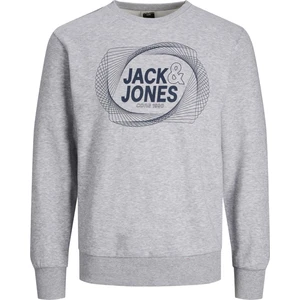 Jack & Jones Erkek Desenli Standart Kalıp Sweatshirt 12225460
