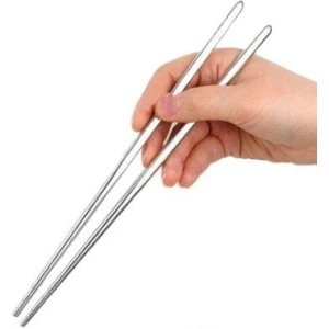 Star Global 5 Çift Paslanmaz Çelik Çin Çubuğu Metal Chopstick Yemek Çubukları 5 Çift