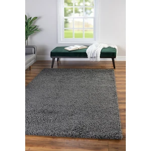 Angora Home Taft Kaymaz Shaggy DH5001 Koyu Gri