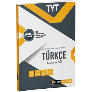 Pegem Akademi Yayıncılık TYT Türkçe Ders İşleme Föyü