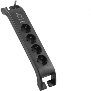 S-link SPG3040 2m 3G1.5mm2 900 Joule 4lü Akım Korumalı Siyah Priz