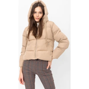 Kadın Kapüşonlu Cepli Kısa Şişme Mont 2112