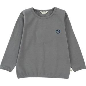 Little Gusto Uzun Kollu Sweat Body Üst Gri Organik Pamuk