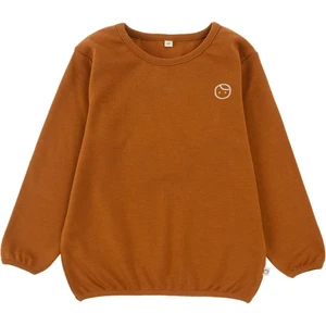 Little Gusto Uzun Kollu Sweat Body Üst Kiremit Organik Pamuk