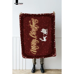 Marte Home Yılbaşı & Christmas Desenli Çift Taraf Baskılı 100X170 cm Polar Tv Battaniyesi