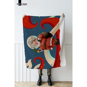 Marte Home Yılbaşı & Christmas Desenli Çift Taraf Baskılı 100X170 cm Polar Tv Battaniyesi