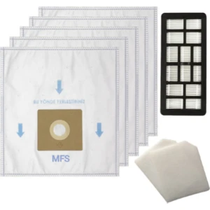 Arçelik S 4210 / 4230 / 4240 / 4250 Uyumlu 5 Adet Toz Torbası ve Hepa Filtre Seti