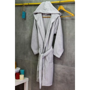 Aday Kapşonlu Bornoz %100 Pamuk