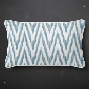 Lux Vie Ibiza Dijital Baskılı Sututmaz  Keten Görünümlü Dikdörtgen Kalın Biyeli Dokuma Kırlent