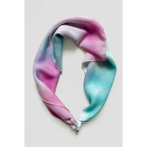 Mavi Pembe Batik Desenli Bandana Fular