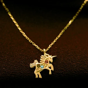 925 Ayar Gümüş Unicorn Kolye