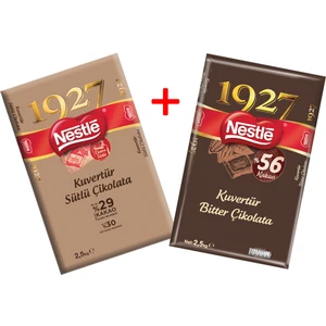 Professional Bitter Kuvertür %56 Kakao 2.5 kg + Nestle Professional Sütlü Kuvertür 2.5 kg 2'li Set.