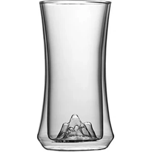 Hubby Chef Çift Camlı Kokteyl Meşrubat Bardağı 2 x 300 ml 2'li Cam Pipet