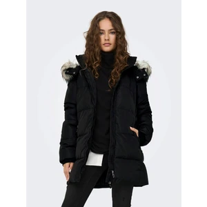 Onlrhoda Kürk Kapüşonlu Kadın Mont