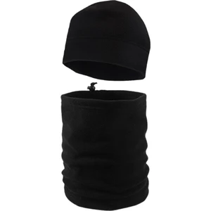Axe Sportswear Unisex Siyah Kışlık Termal Polar Bere - Ipli Polar Boyunluk 2'li Set