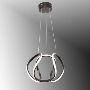 TT Aydınlatma TT306-35-SY Tt Aydınlatma Kavis Modeli Mat Siyah LED Avize