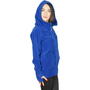 Kapüşonlu Kadın Polar Eldivenli Detaylı Bayan Polar Sweatshirt