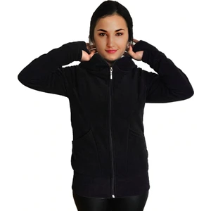Kapüşonlu Kadın Polar Eldivenli Detaylı Bayan Polar Sweatshirt