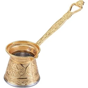 AYV-0043 No:4 Zambak Döküm Cezve Altın