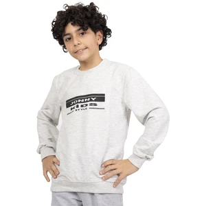 Jonny Kids Bisiklet Yaka Baskılı Sweatshirt