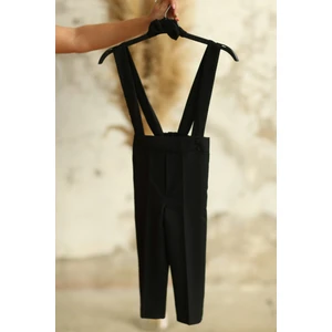Küçüğüm Butik Siyah Erkek Çocuk Salopet Pantolon ve Papyon