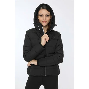 Apreski Coat Kadın Kısa Mont Kaban Siyah V6