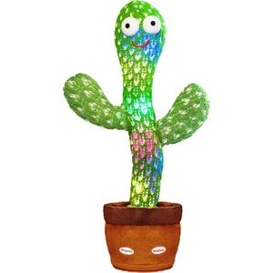 Sfit Teknoloji Konuşan Dans Eden Kaktüs Işıklı Saksı Peluş Oyuncak Cactus Toy