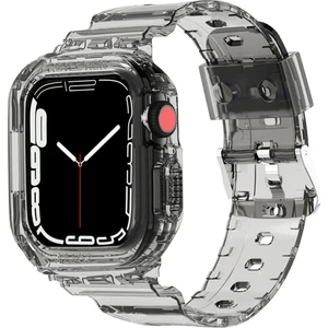 Apple Watch Ultra - 49MM Uyumlu 2in1 Tam Koruma Kordon Kılıf