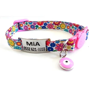 Ayz Markalama Güvenlik Kilitli Kedi Tasması, Isimli Kedi Tasması, Kedi Isimlik, Kedi Künyesi, Safety Click Tasma, Isme Özel Tasma