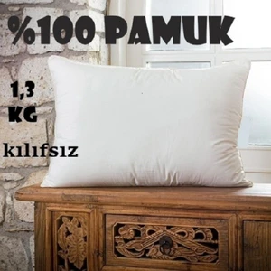 1,3 kg Pamuk Yastık, Uyku Yastığı, Organik Yastık, Klasik Yastık. Pamuklu Yastık, Kılıfsız