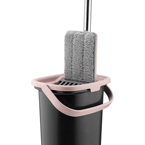 Sillgech Compact Mop Temizlik Paspas Seti Siyah-Pembe EH-213