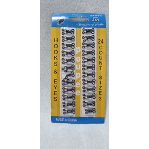 Erdoğan Hobi Agraf Düğme Kopça Düğme 24LÜ Siyah Sütyen Kopça Etek Kopça Yelek Kopça Atlet Kopça