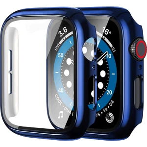 Apple Watch Seri 7 8 9 41mm ile Uyumlu Ekran Kasa Koruyucu Kapak Kılıf 360 Tam Koruma