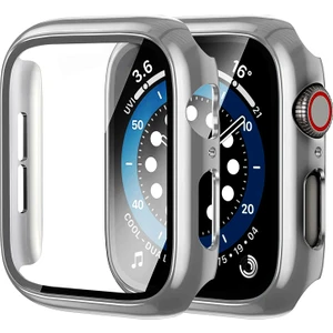 Apple Watch Seri 7 8 9 41mm ile Uyumlu Ekran Kasa Koruyucu Kapak Kılıf 360 Tam Koruma