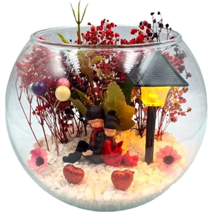 Maya Sanat Teraryum Mutlu Çiftler Seninle Sırt Sırta Bir Ömür Sevgiliye Hediye